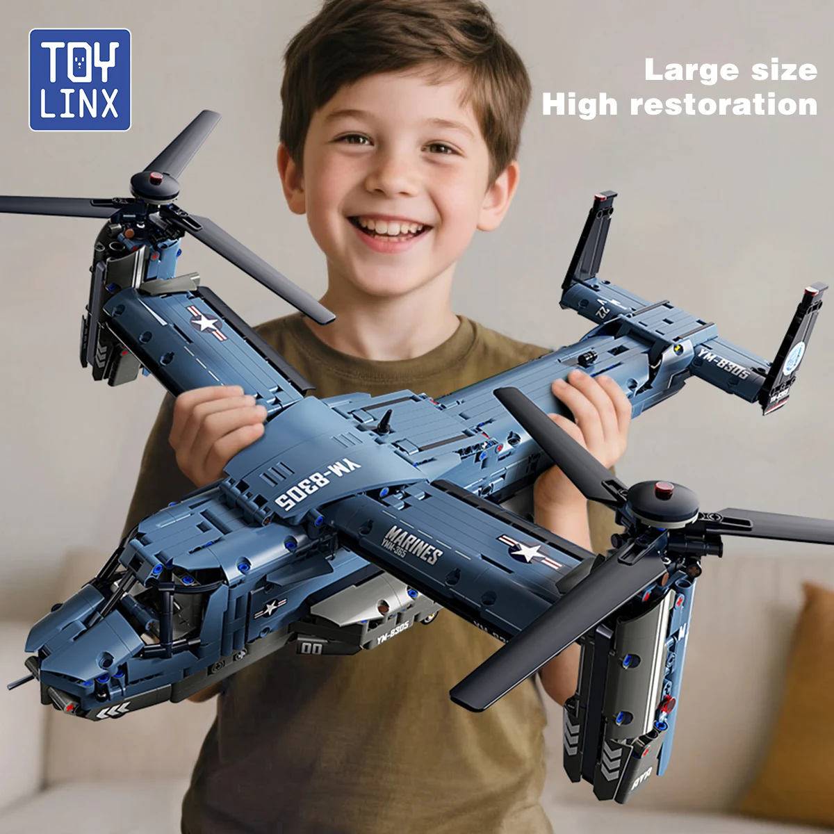 Jjrc Drone X12 - Military V-22 Osprey Tiltrotor Building Blocks
