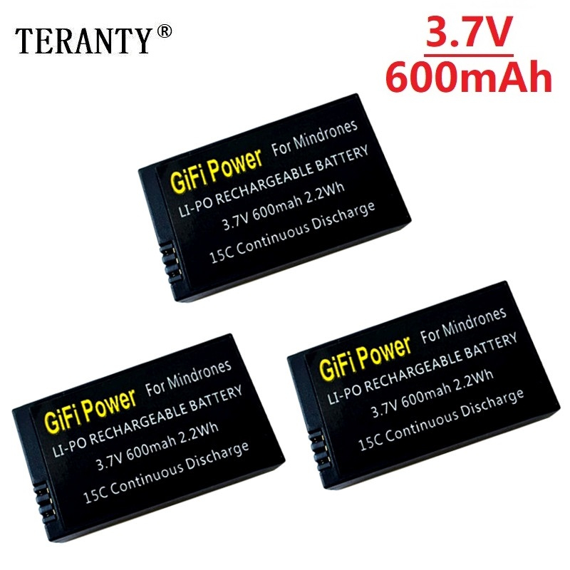 Drone Battery Li-Ion - 3.7V 600mah Replacement Lipo Battery Large