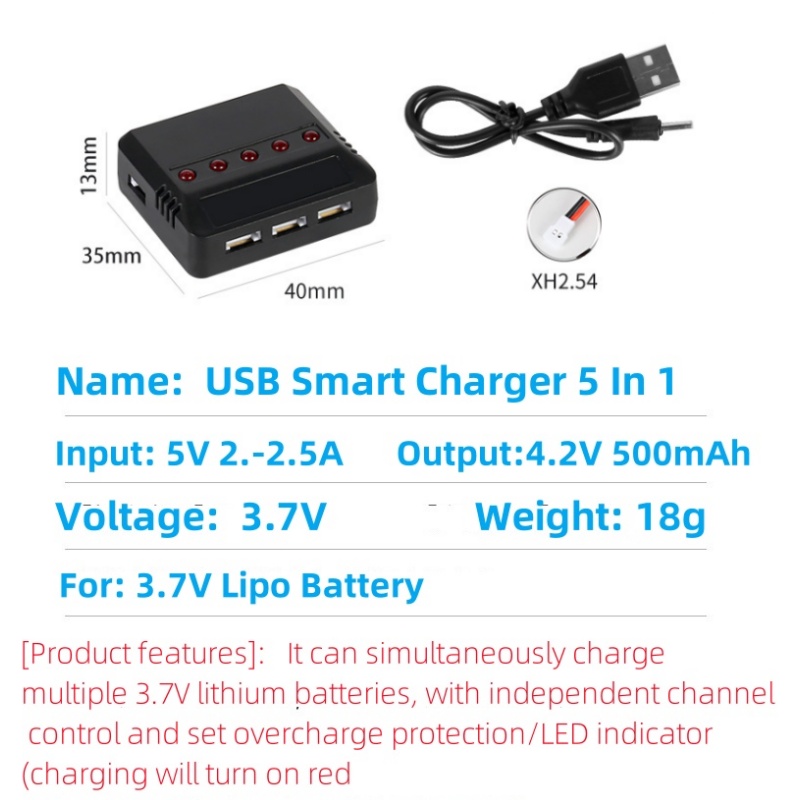 Syma X5HW X5HC X5C X5SW 3.7V 5 - Drone Battery Charger recension och pris
