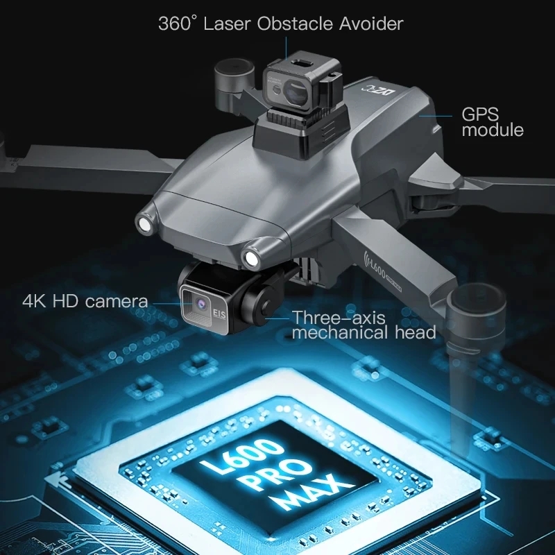 L600 PRO MAX GPS Drone Profess - Drone Battery Box recension och pris