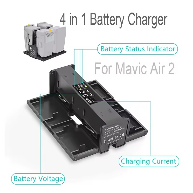 4 in 1 Portable Folding Chargi - Drone Battery Smart recension och pris