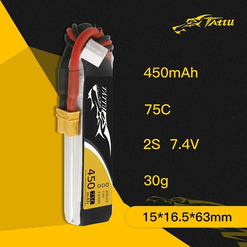 3Pcs NEW TATTU 450/500/550mAh  - Drone Battery 3S recension och pris