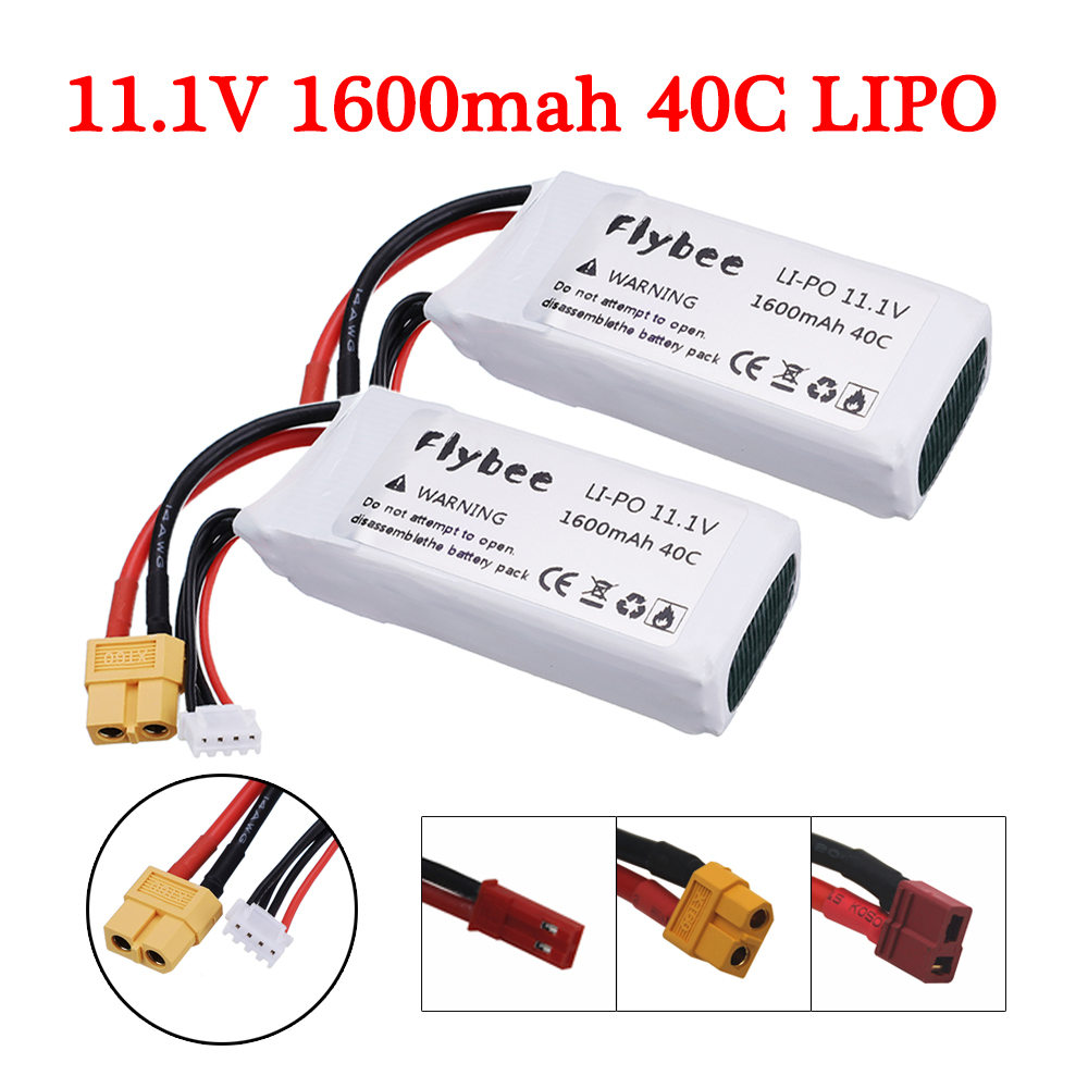 2pcs High Rate 40C 11.1V 1600m - Drone Battery 3S recension och pris