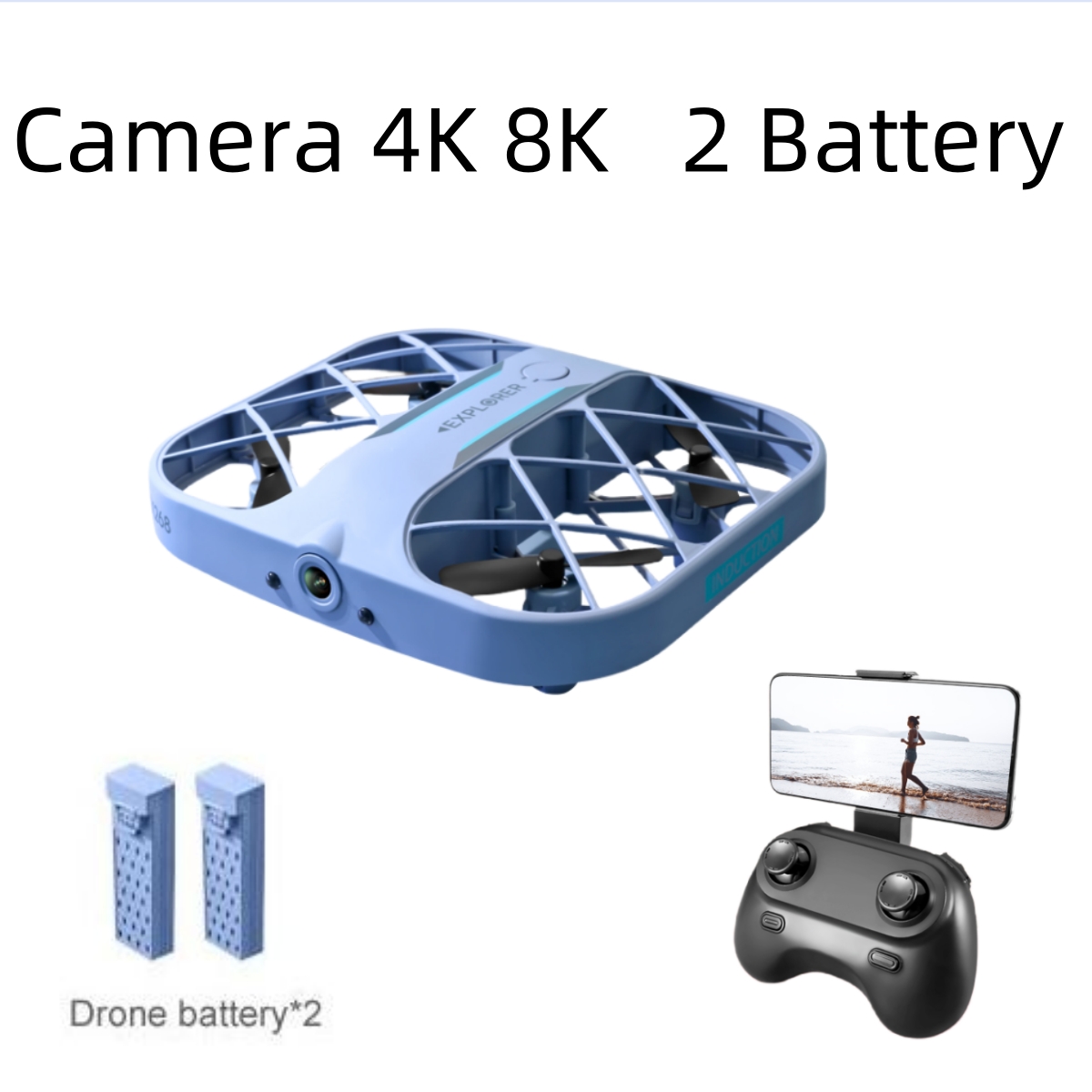JJRC H107 FPV RC Drone with 2  - Drone Battery Box recension och pris